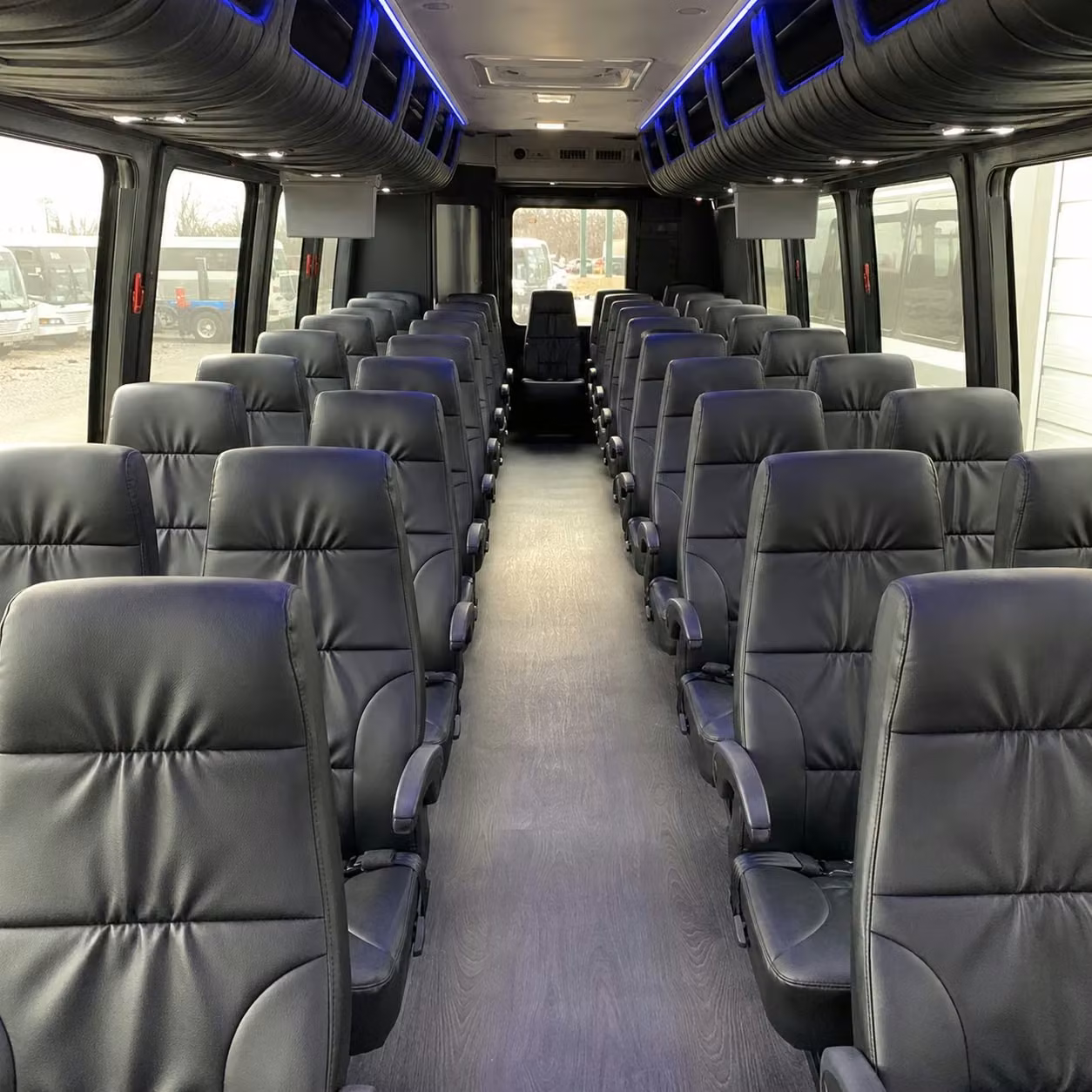 25 passenger minibus inside