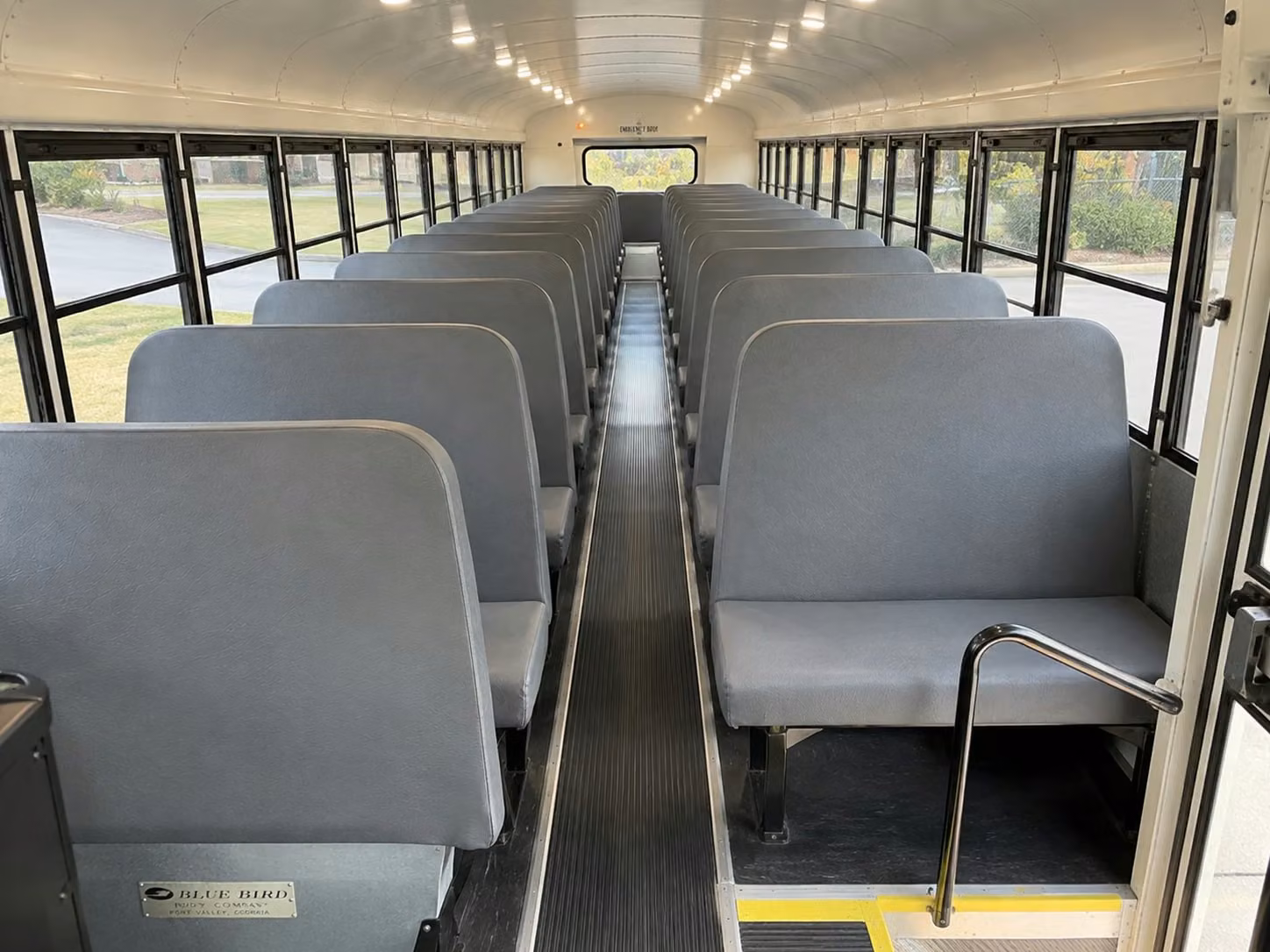 school bus inside